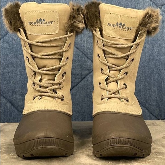 Northeast Outfitters Women's Wos Pac Winter Boots Sz 7 Ivory Thinsulate Gorpcore - Picture 1 of 8
